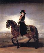 Francisco Goya Maria Luisa on Horseback oil painting